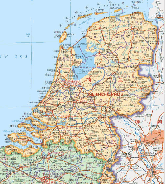 荷兰地图