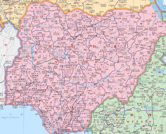 尼日利亚地图