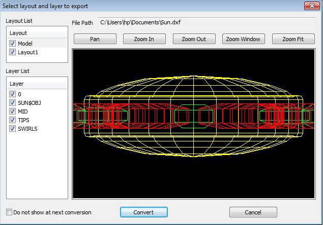 Easy CAD to Image Converter