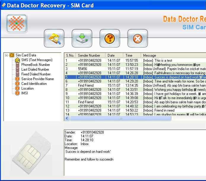 Sim Card Data Restore