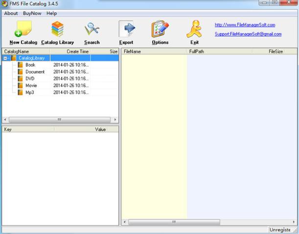 FMS File Catalog