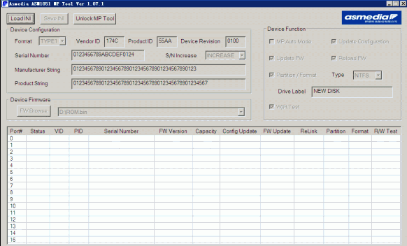 ASM1051量产工具MPTool