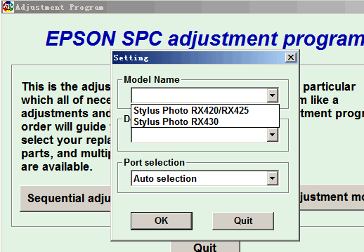 epson RX420/RX425/RX430��ӡ�����㹤��