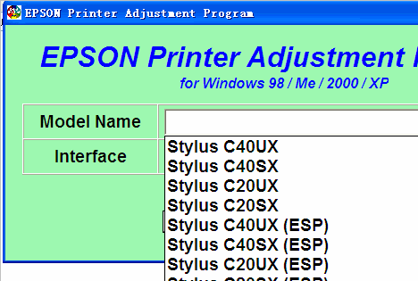 EPSON C20UX/C20SX/C40UX/C40SX���㹤��