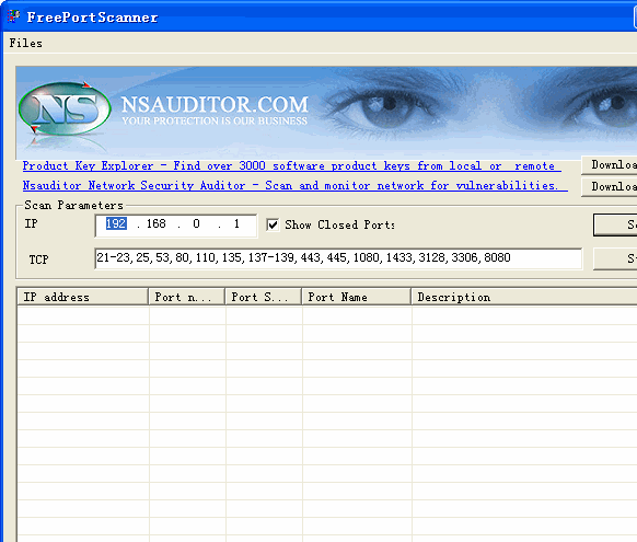FreePortScanner�˿�ɨ�蹤��