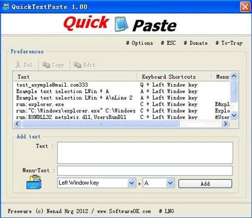 QuickTextPaste