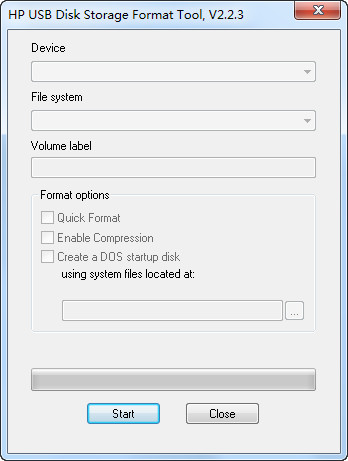 HP USB Disk Storage Format Tool