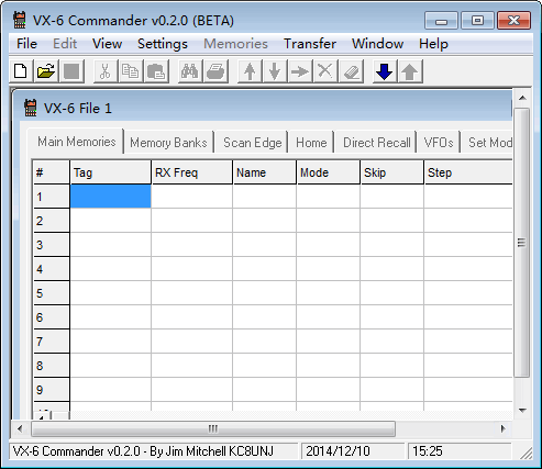 八重洲VX-6R对讲机写频工具