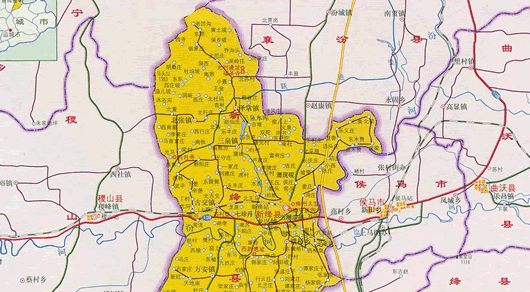 新绛县地图全图高清版