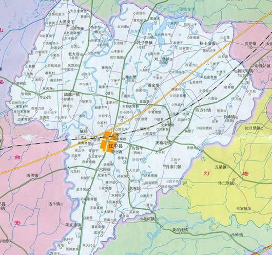 辽中县地图全图高清版
