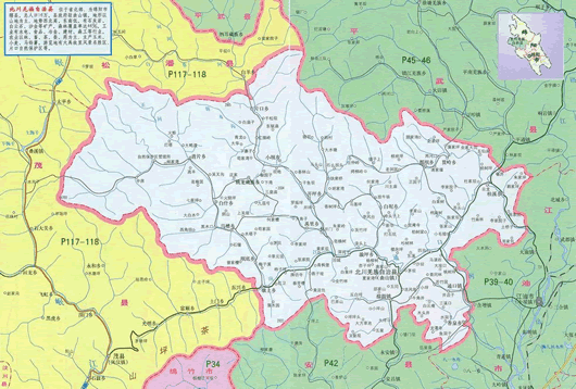 北川县地图全图高清版