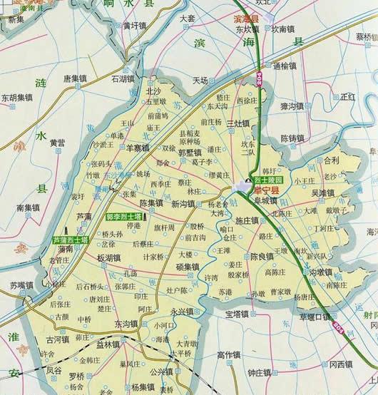 阜宁县地图全图高清版