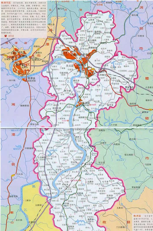 株洲县地图全图高清版
