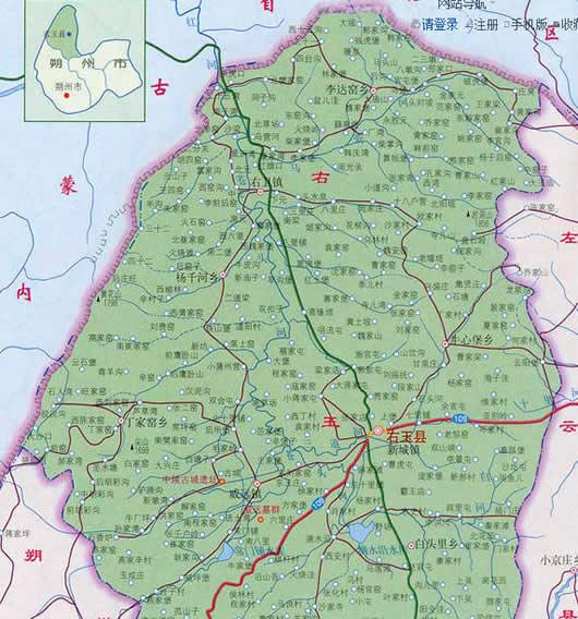 右玉县地图全图高清版