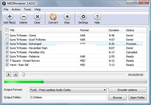 MIDI格式转换软件Abyssmedia Midi Renderer