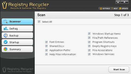 Registry Recyclerע���ɨ���޸�����