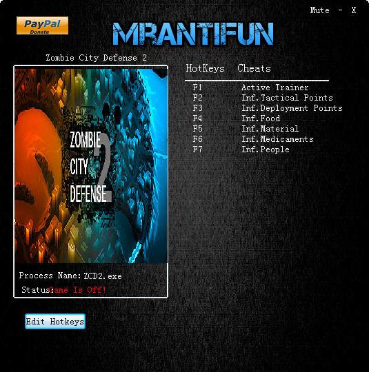 僵尸城市防御2六项修改器