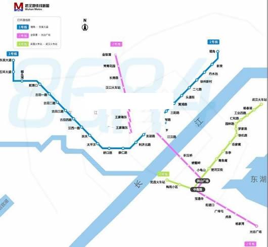武汉地铁线路图高清版