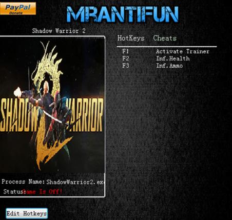 影子武士2十二项修改器