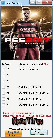 实况足球2017无限体力修改器
