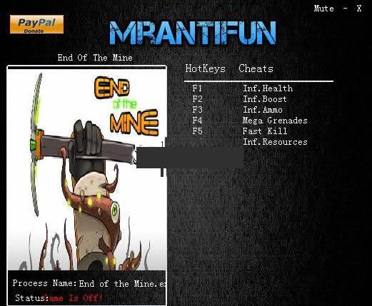 矿山尽头六项修改器