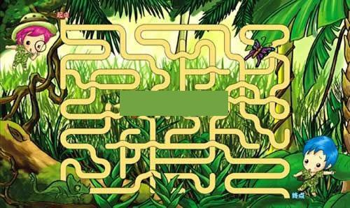 迷宫图随机生成小游戏