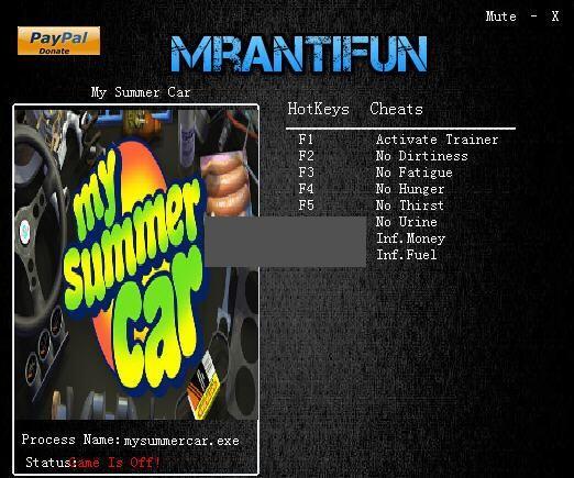 我的夏日汽车七项修改器