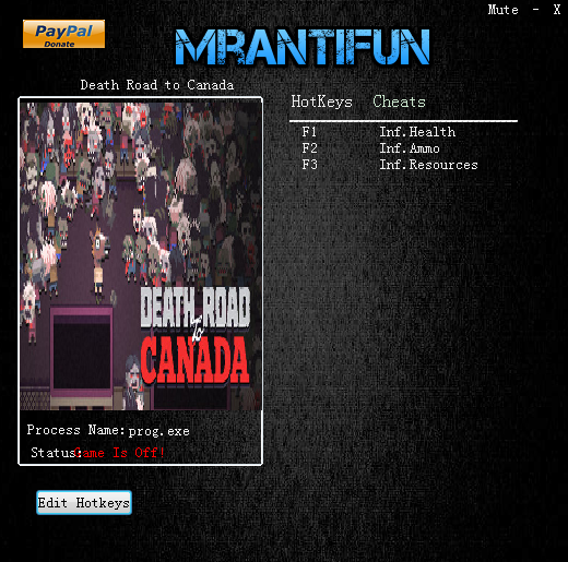 加拿大死亡之路无限生命子弹资源修改器