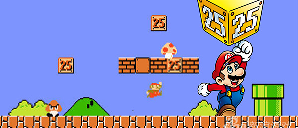 卡通超级玛丽墙体彩绘psd素材