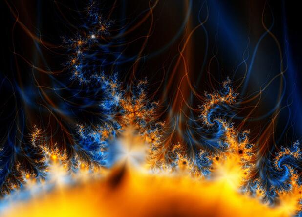 太阳耀斑彩色背景高清图片