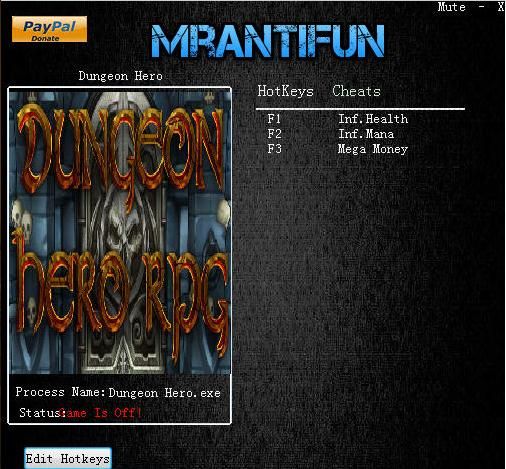 地牢英雄三项修改器