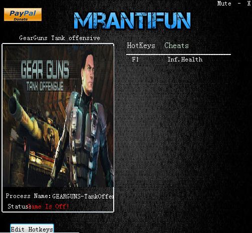 GEARGUNS坦克进攻无限生命修改器