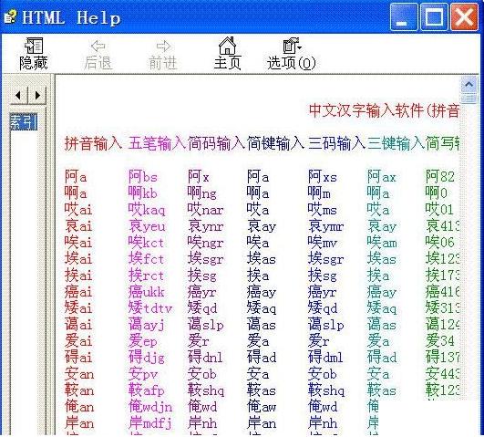 欧码中文汉语拼音无重码