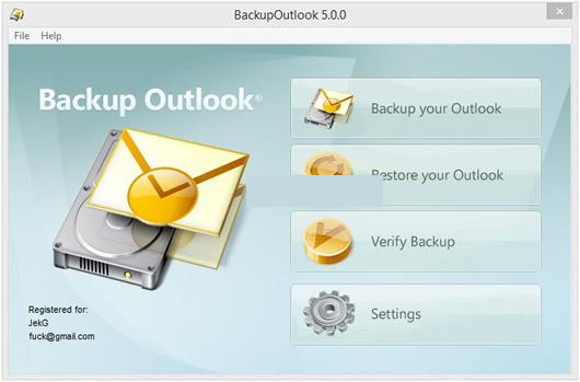 Outlook备份工具 Backup Outlook