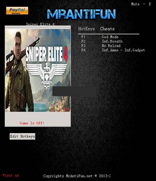 狙击精英4锁定心率修改器