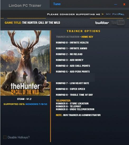 猎人野性的呼唤修改器