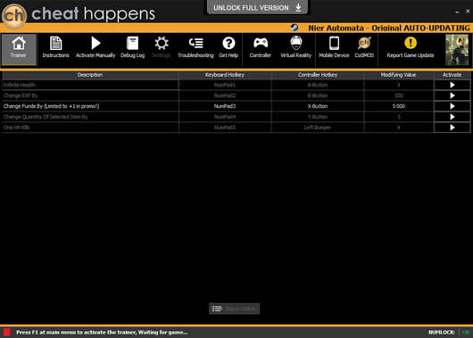 尼尔机械纪元无限生命修改器