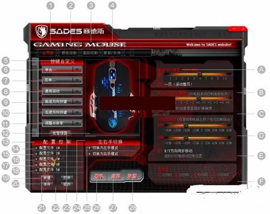 赛德斯闪翼游戏鼠标配驱动软件