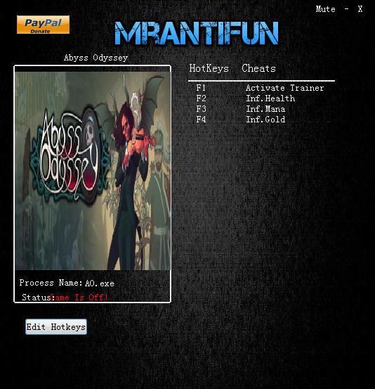 深渊奥德赛三项修改器