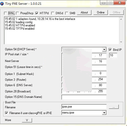 pxe���������� Tiny PXE Server