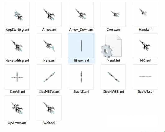 歼10战斗机鼠标指针