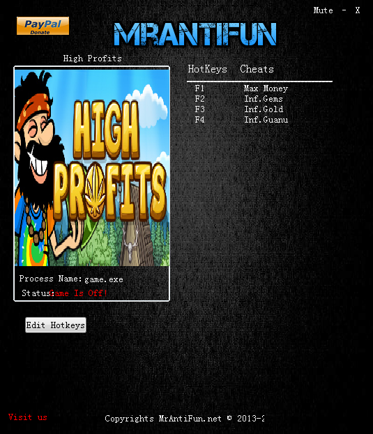 高额利润四项修改器