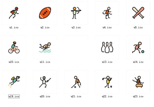 体育运动桌面图标