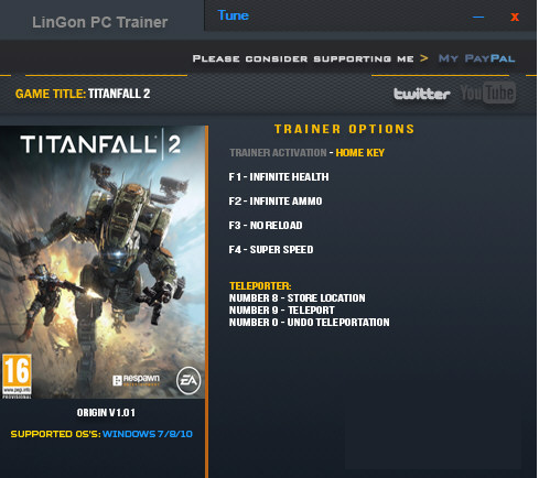 泰坦陨落2超级加速修改器