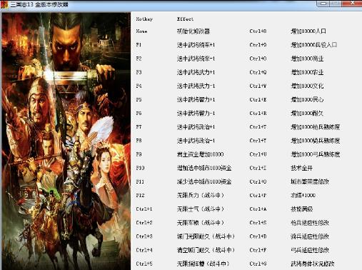 三国志13能力上限修改器