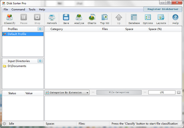 DiskSorter���̿ռ����